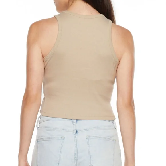 Mighty Fine Juniors Womens Crew Neck Sleeveless Tank Top - Picture 2 of 2